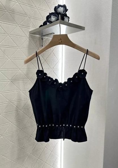25 Summer new style Spaghetti strap camellia vest