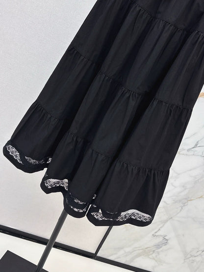 m 25 Spring/Summer New Hem Spliced Lace Long Half Skirt