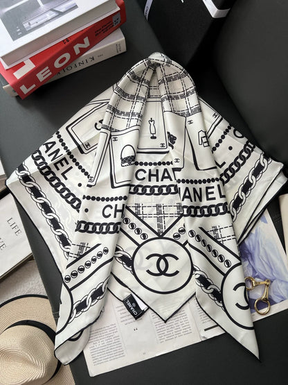 25 Black and White Cards Tessellations Scarves