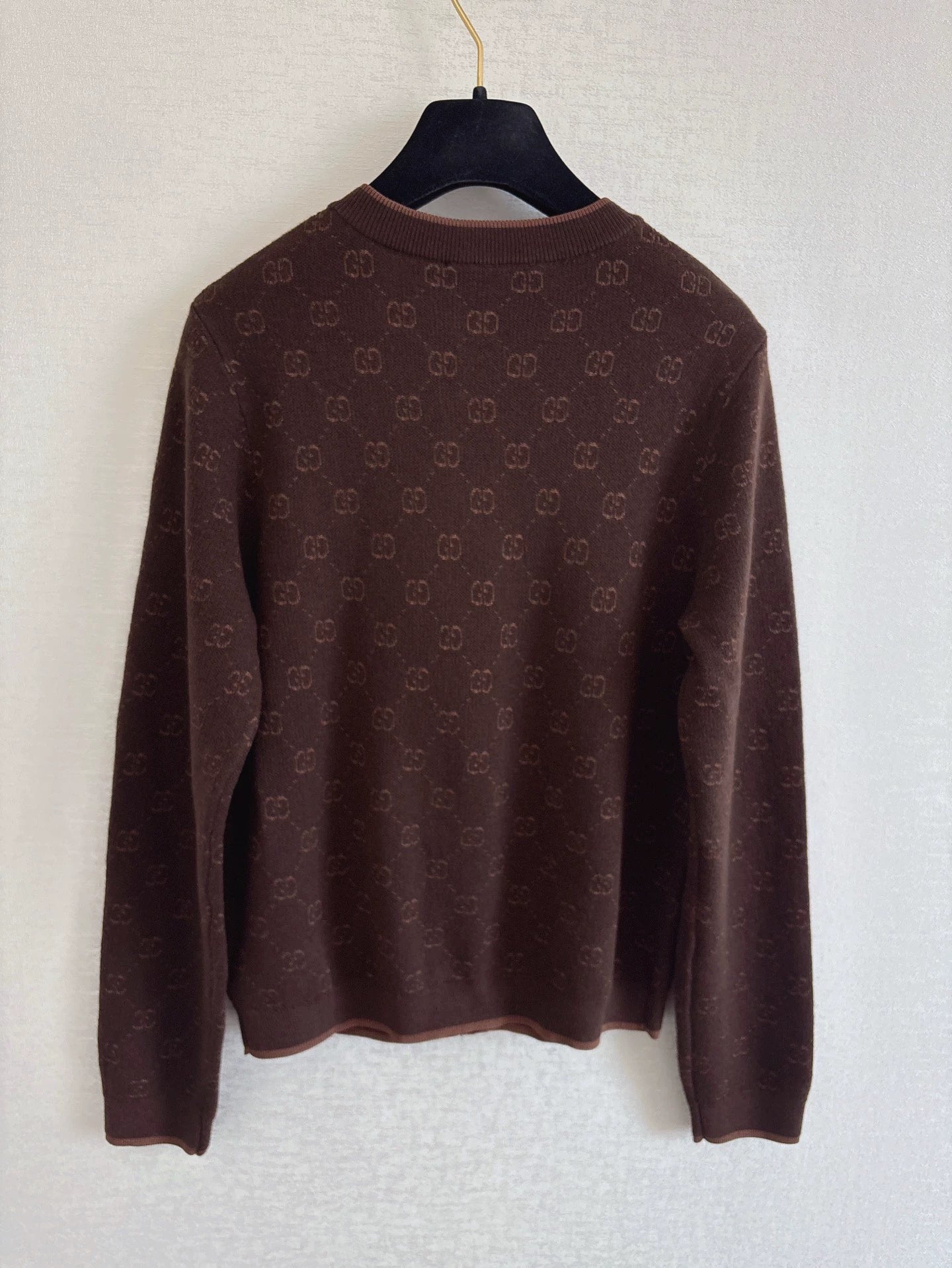 25 Early Spring New Round Neck Letter Jacquard Full Print Casual Knitted Cardigan