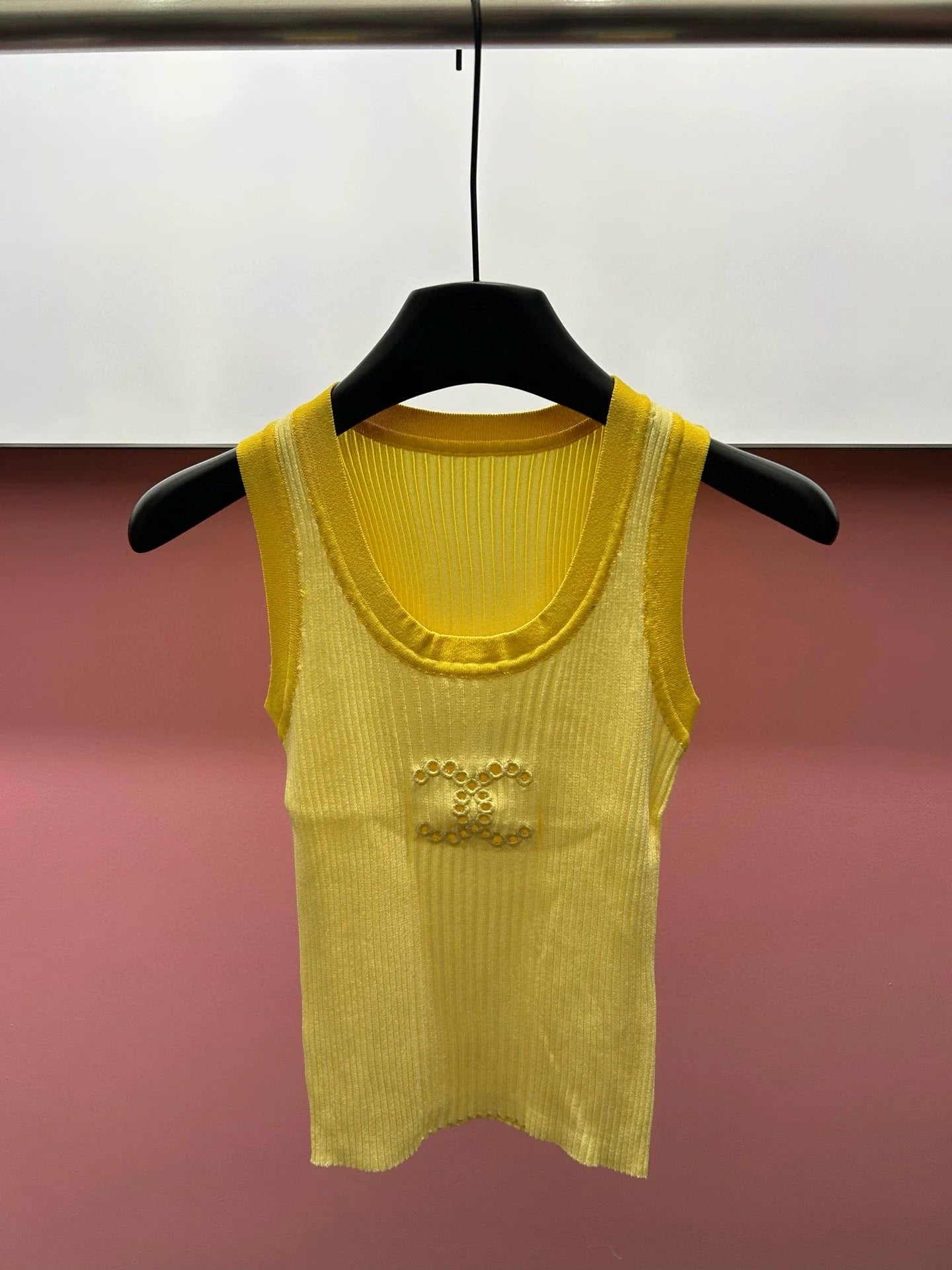 25  Cutout Embroidered Knit Vest