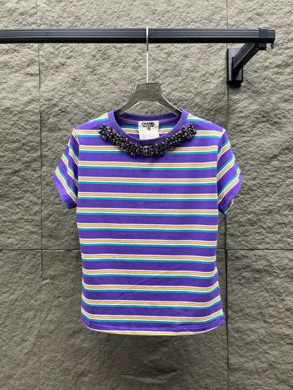 Handmade Beaded Short Sleeve