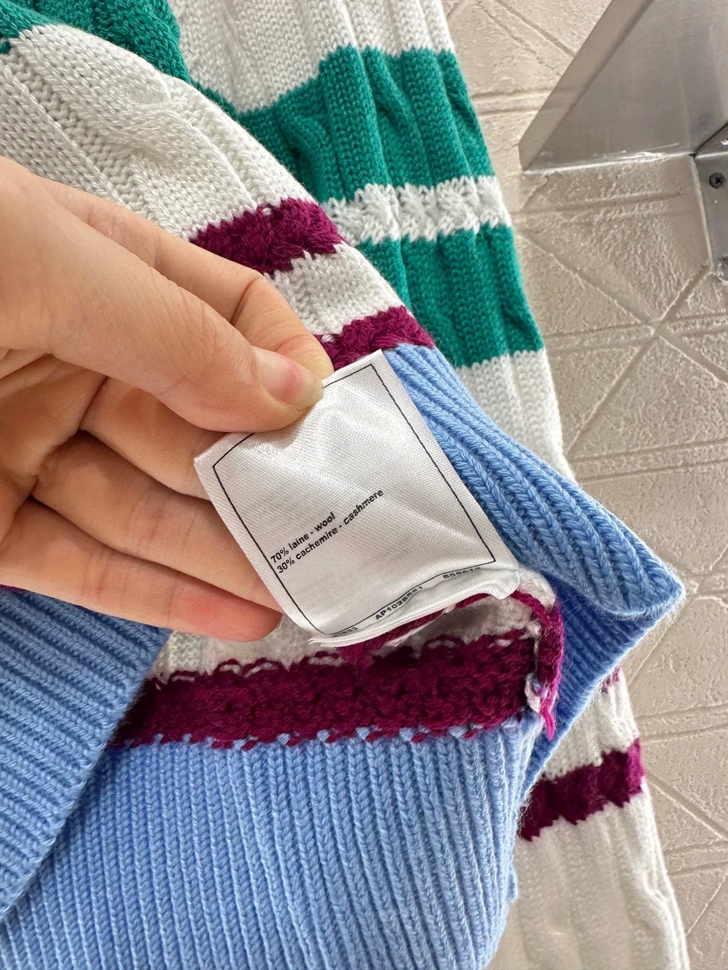 C 25 Colorful Striped Crochet Pullover Sweater