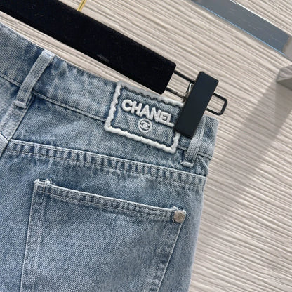 c 25 New Embroidered Denim Shorts