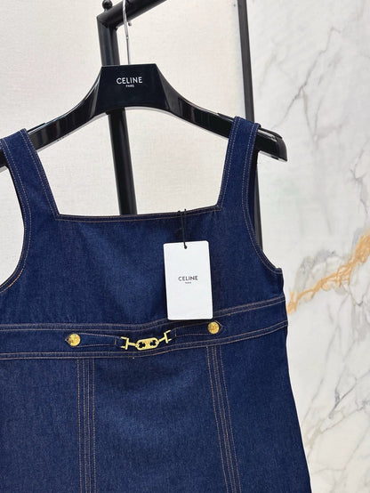 25 Spring/Summer New Denim Vest Dress