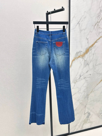 25 spring and summer new Slim high waist denim pencil pants