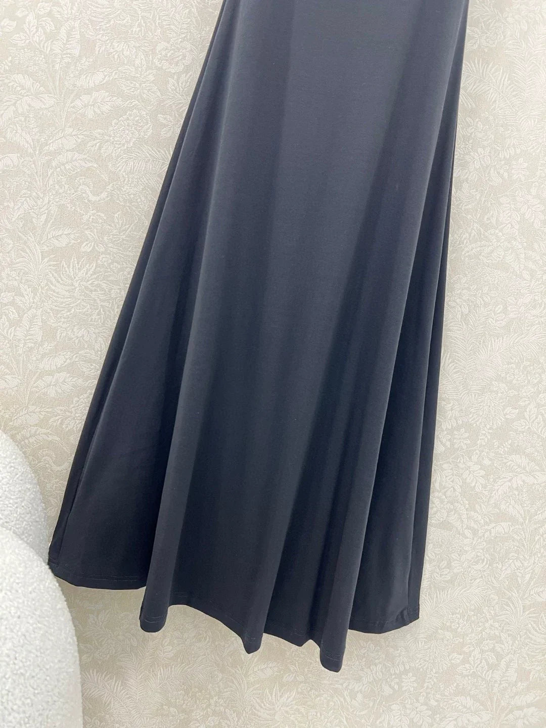 c 25 New Black Halter Long Dress with Chest Pads