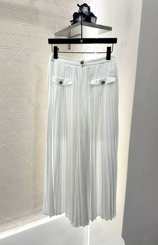 C 25 Early Autumn New Style Temperament Pleated Trousers