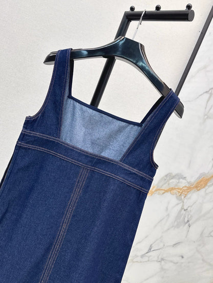 25 Spring/Summer New Denim Vest Dress