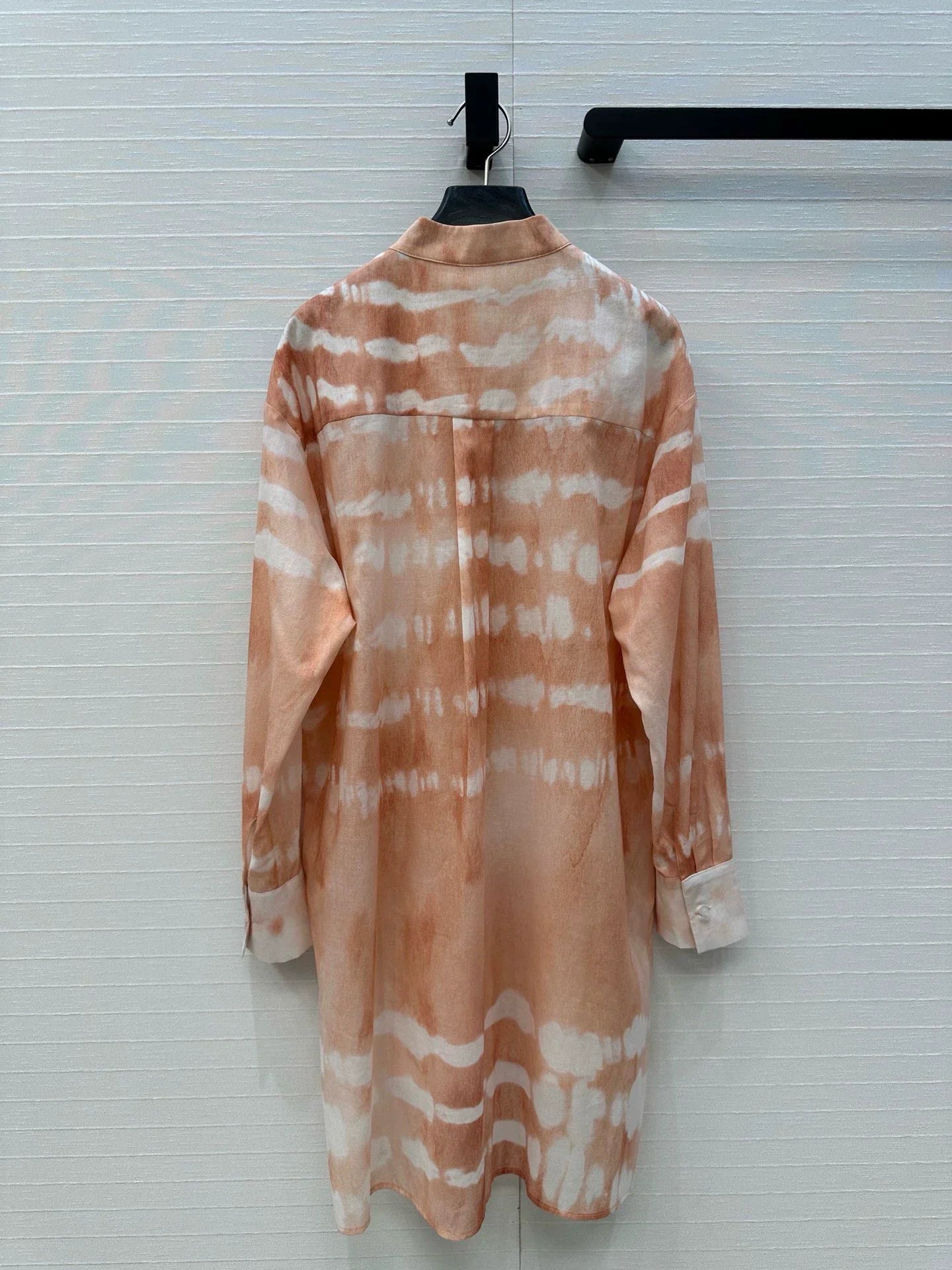 D 25 Spring/Summer Vacation Style New Water Wave Tie-Dye Long Sleeve Shirt