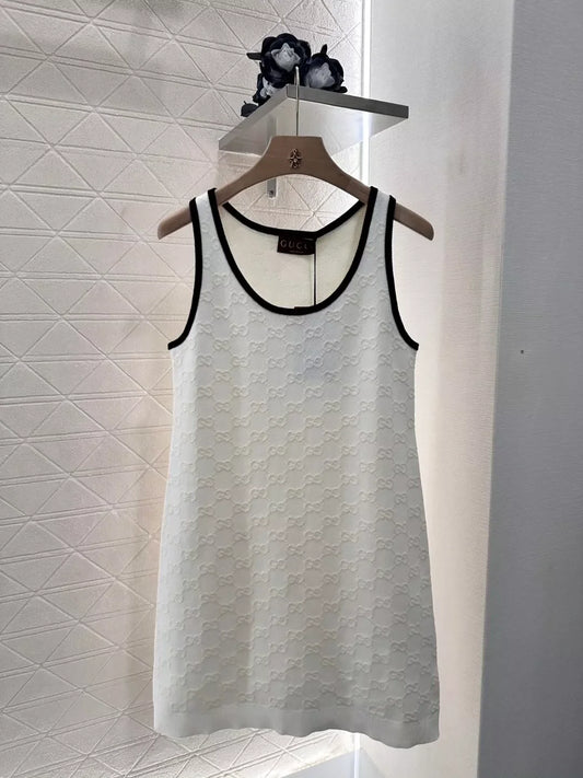 25 New jacquard knit tank dress