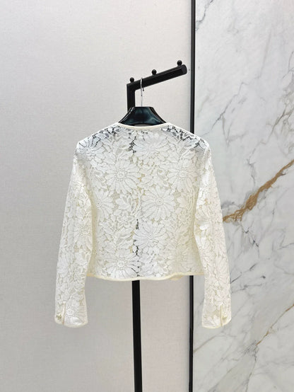 Ce 25 Spring Summer Latest Lace Embroidery Cardigan Small Jacket