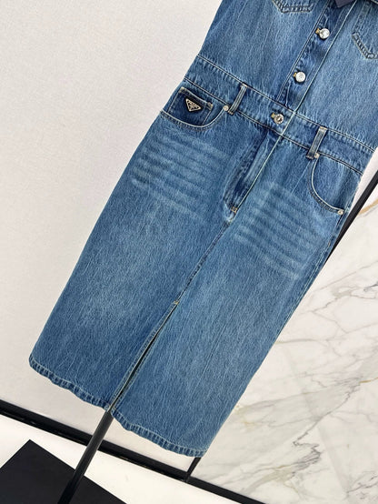 25 Spring/Summer New Sleeveless Denim Dresses