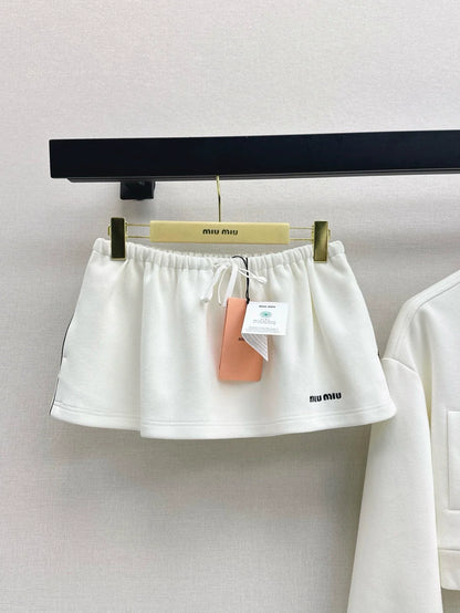 M 25 NEW Lapel Jacket + Half Skirt Set