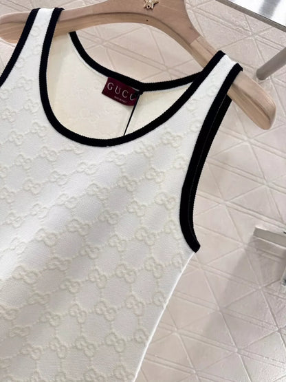 25 New jacquard knit tank dress