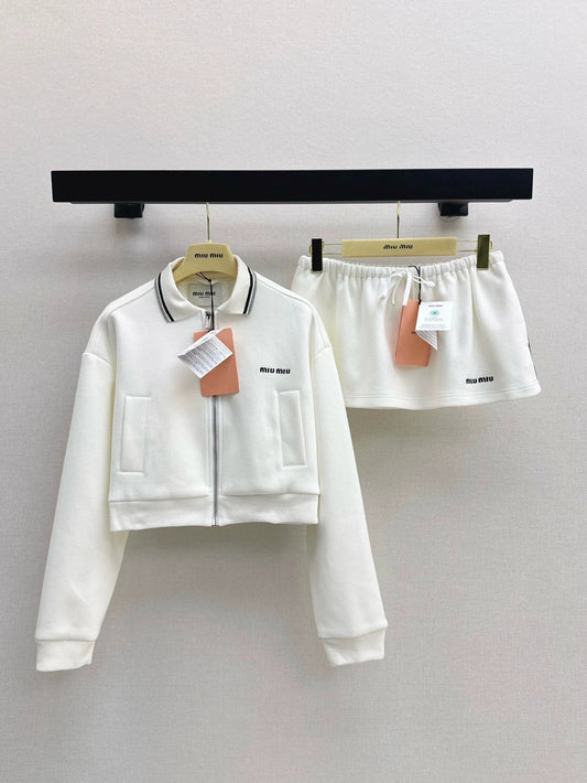 M 25 NEW Lapel Jacket + Half Skirt Set