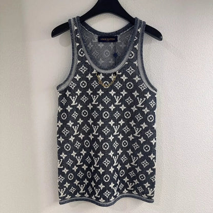 25 Classic Old Flower Chain Crew Neck Knit Vest