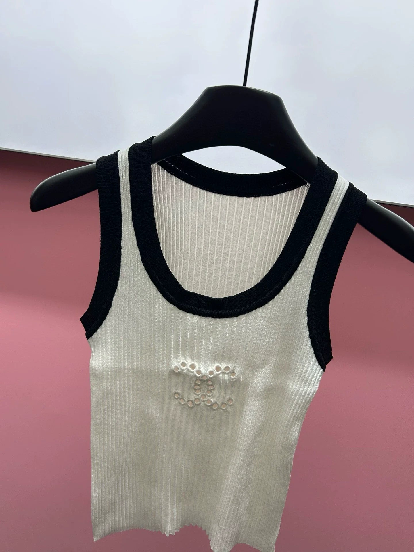 25  Cutout Embroidered Knit Vest