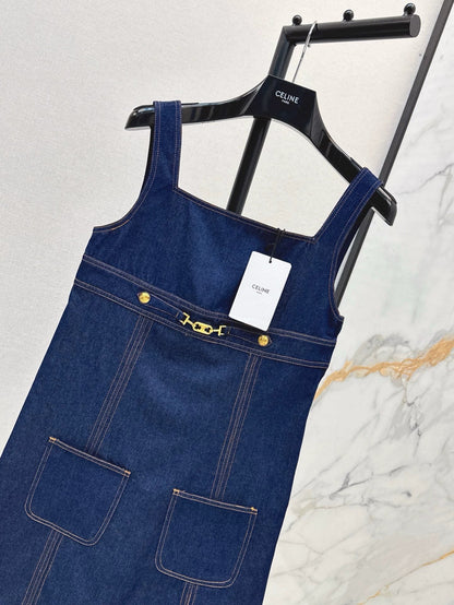 25 Spring/Summer New Denim Vest Dress