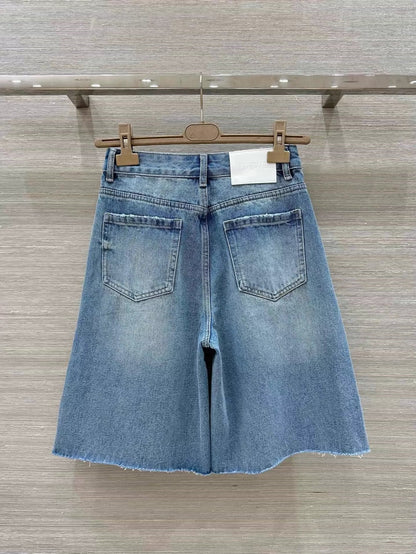 LO 25 Five Point Raw Edge Jeans