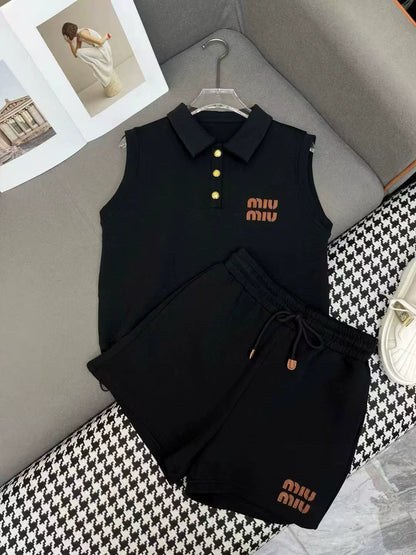 25ss lapel ➕ Leisure drawstring set