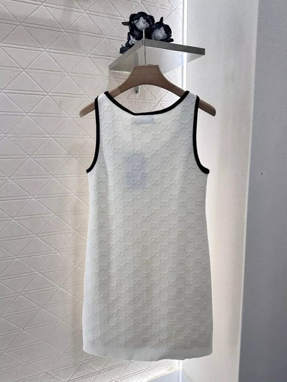 25 New jacquard knit tank dress
