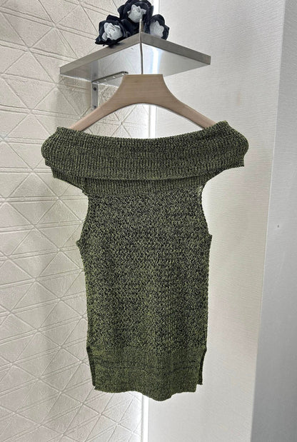 C 25 New One-Shoulder Knit Tops