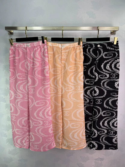 C 25 Printed wide-leg pants