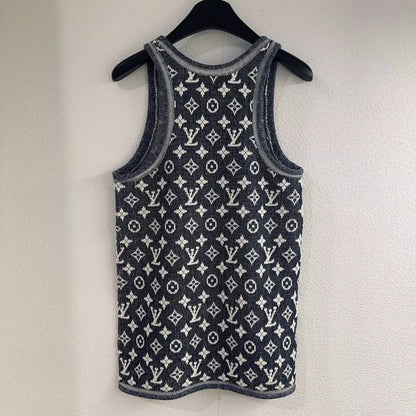 25 Classic Old Flower Chain Crew Neck Knit Vest