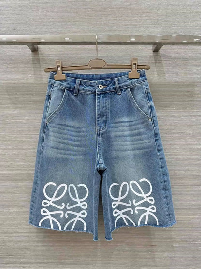 LO 25 Five Point Raw Edge Jeans