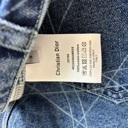 D 25 Summer Embroidery Lombard Denim Shorts