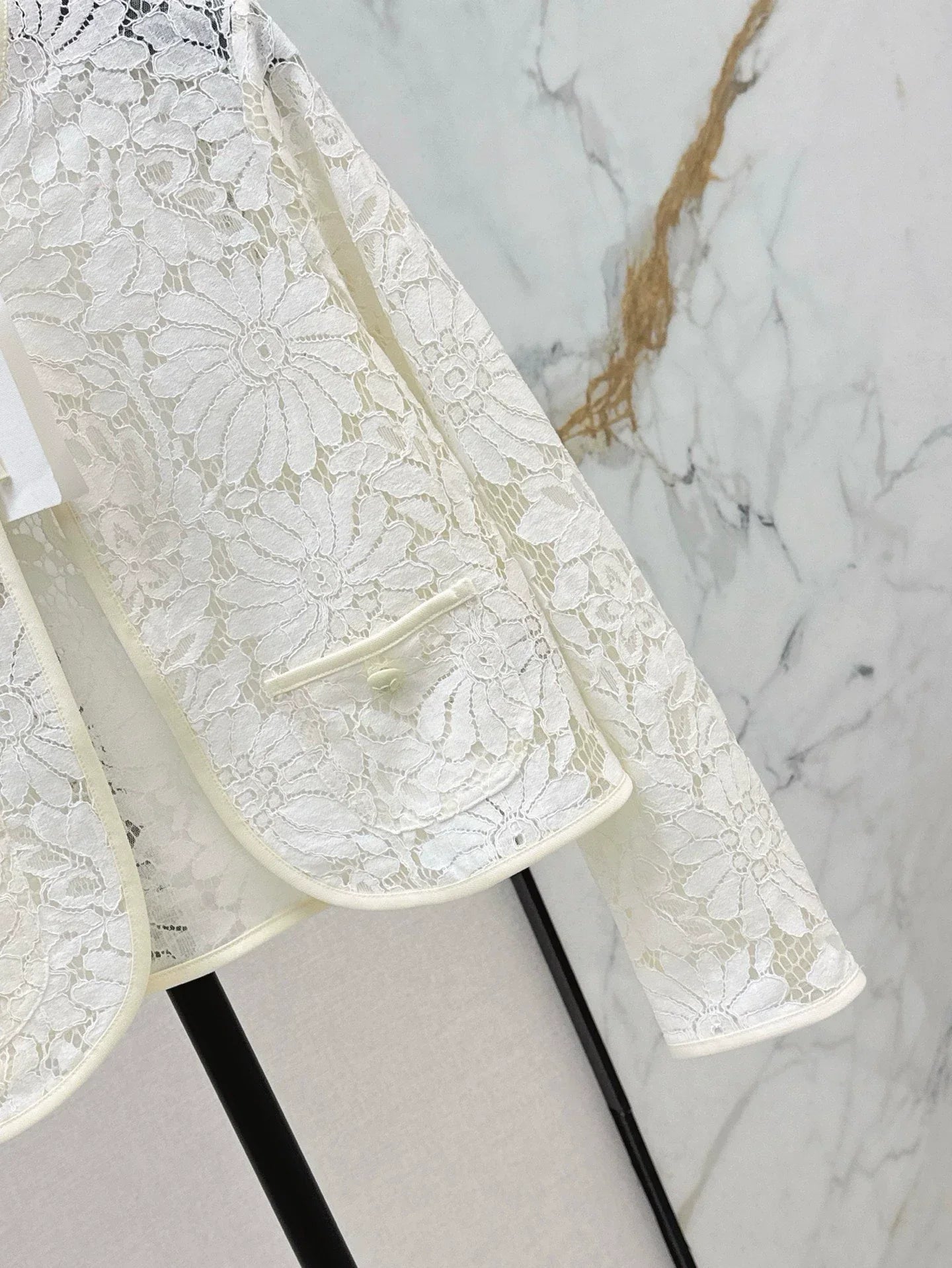 Ce 25 Spring Summer Latest Lace Embroidery Cardigan Small Jacket