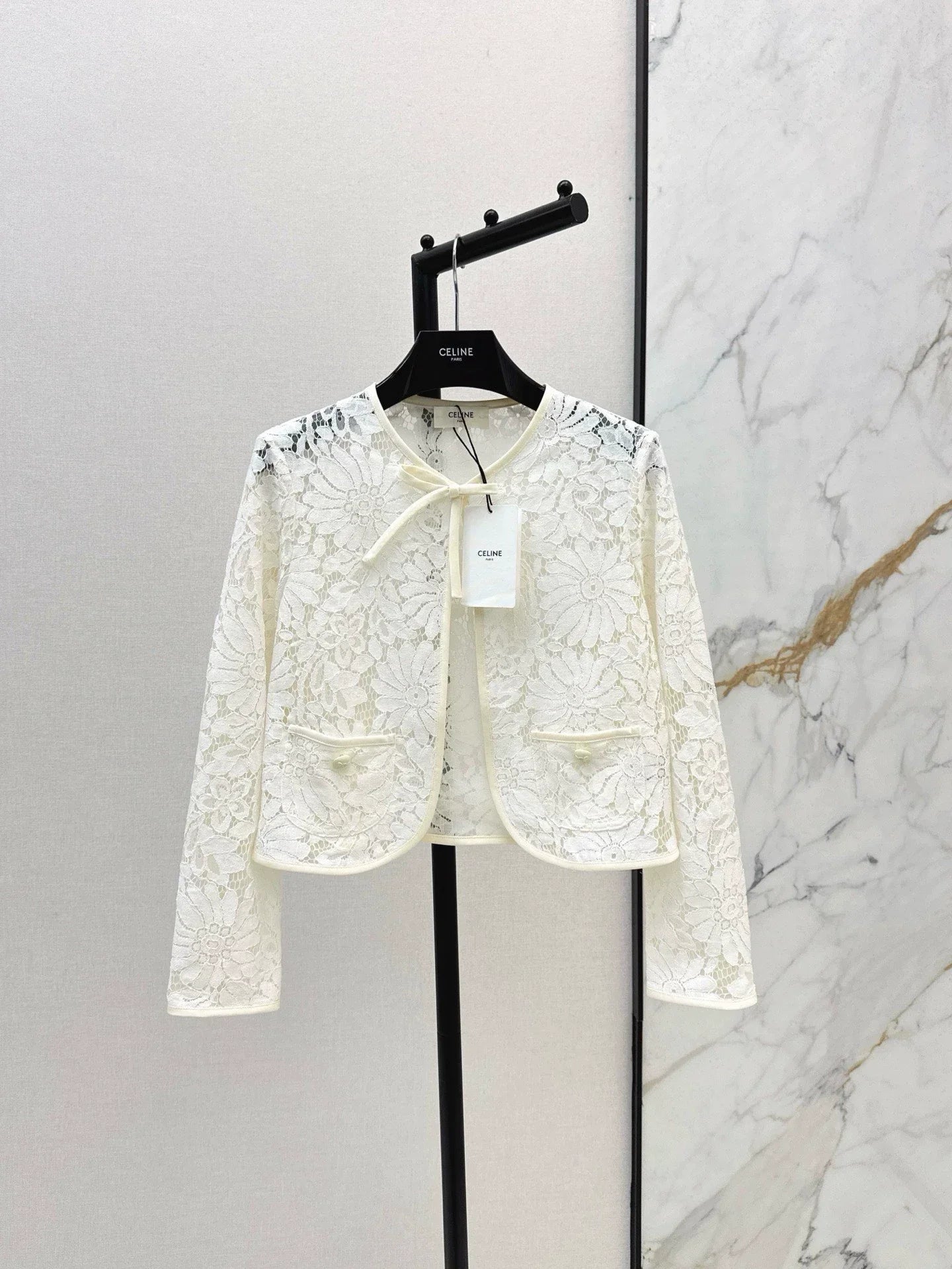 Ce 25 Spring Summer Latest Lace Embroidery Cardigan Small Jacket