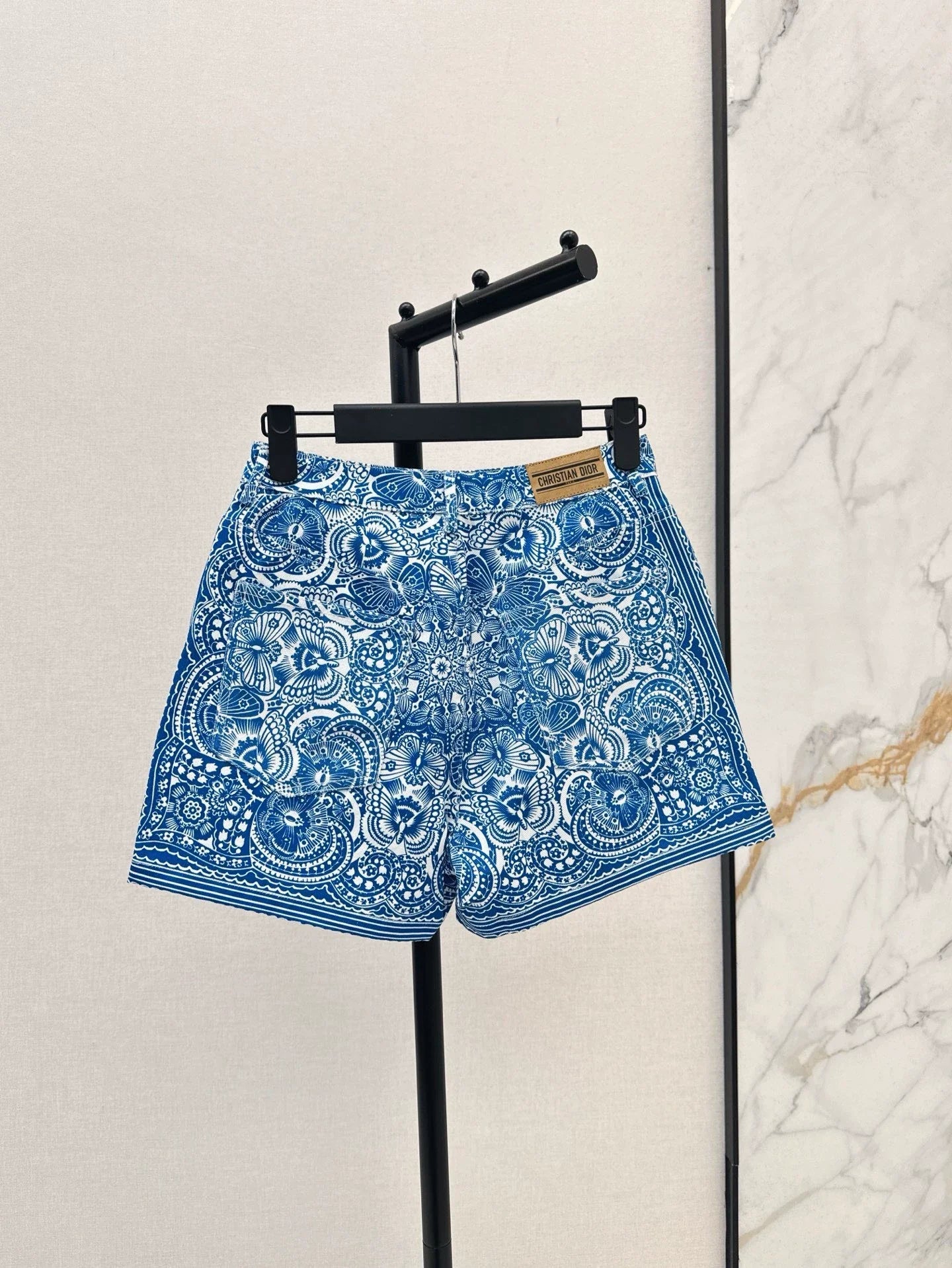 D 25 New Celadon Color Butterfly Pattern Print Denim Collection