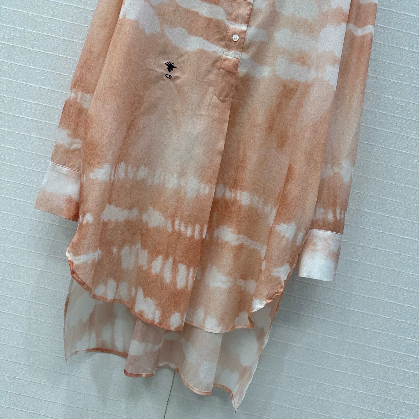 D 25 Spring/Summer Vacation Style New Water Wave Tie-Dye Long Sleeve Shirt
