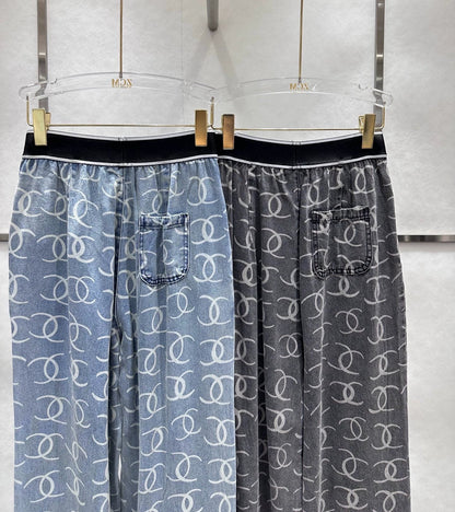 C 25  Vintage Alphabet Tencel Jeans