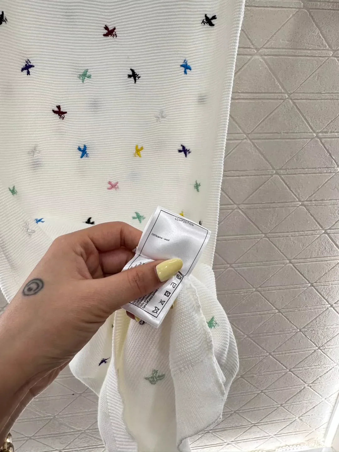 25 New Embroidered Flying Swallow Knit Tank Dress
