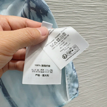 D 25 New Ink Painting Print Tie Long Sleeve Shirt