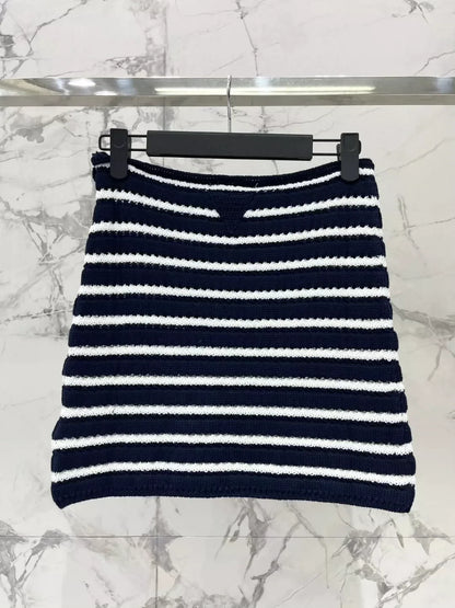 25 new cotton crochet mini skirt + vest top set