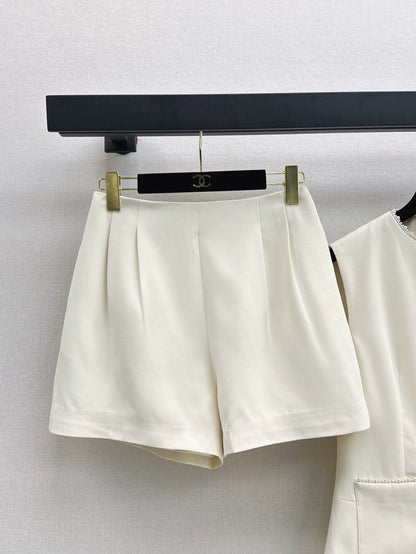 25 spring and summer new suit cubic waisted vest + shorts