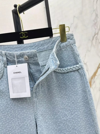 C 25 Spring/Summer New Customized Fabric Straight Leg Jeans