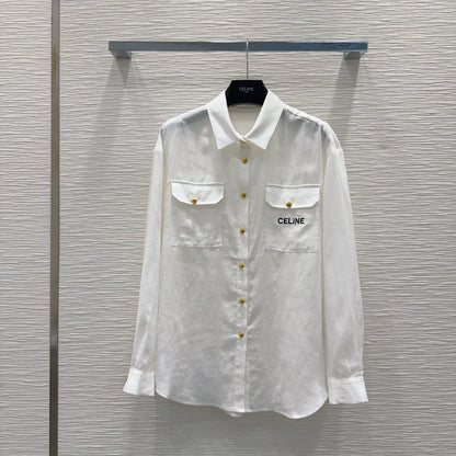 Ce 25 New Pocket Long Sleeve Shirt Shorts Set