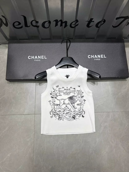 25 Jungle Lion Embroidered Vest