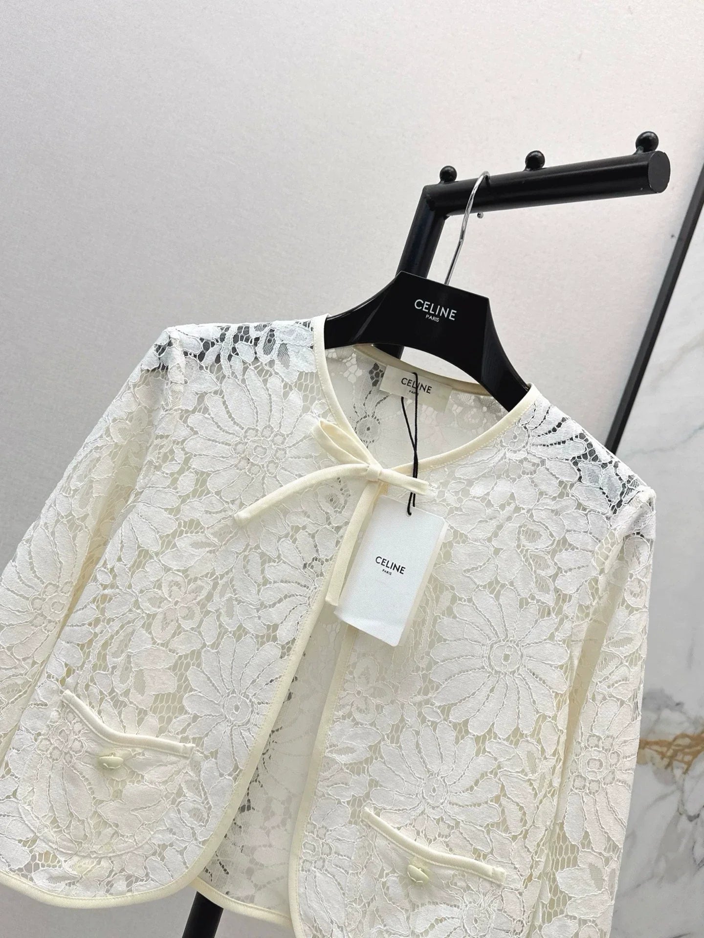 Ce 25 Spring Summer Latest Lace Embroidery Cardigan Small Jacket