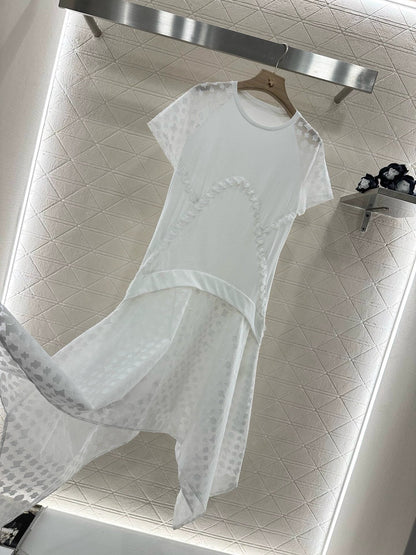 L 25 New Products Patchwork Irregular Dress
