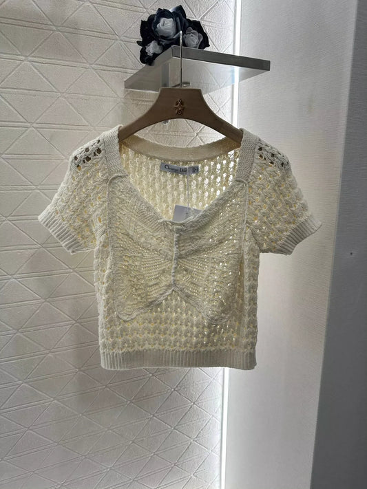 25 New style butterfly hand hook short sleeve short skirt suit