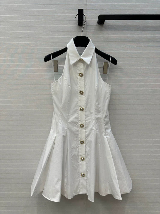Ba 25 New Hanging Neck Sleeveless Cotton Dresses