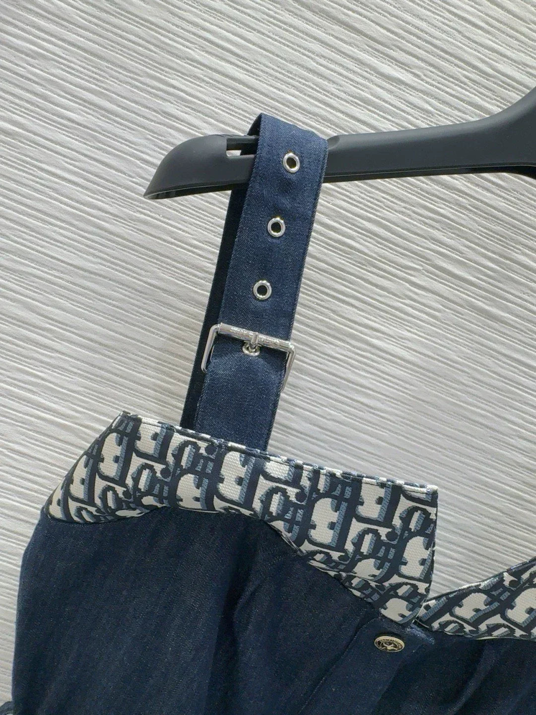 D 25 New Halter Denim Dress