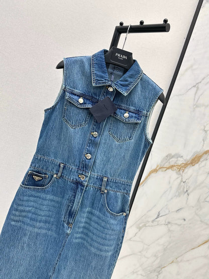 25 Spring/Summer New Sleeveless Denim Dresses