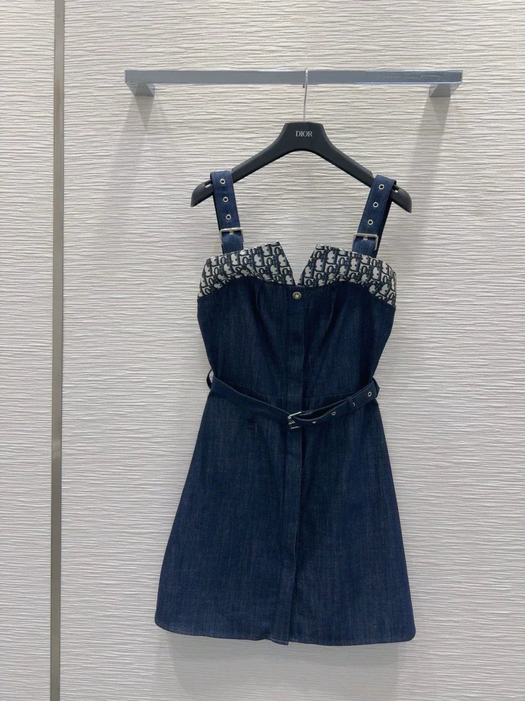 D 25 New Halter Denim Dress